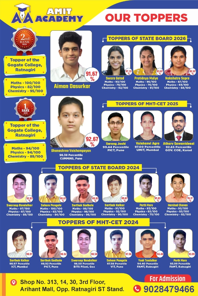 Amit Academy All Toppers Legacy Banner